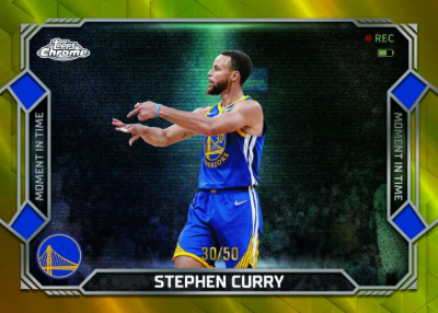 2025-26 Topps Chrome Update Series Basketball Moments in Time Gold Refractor Stephen Curry MOCK UP 2025-26 Topps Chrome Update Series Basketball Moments in Time Gold Refractor Stephen Curry MOCK UP