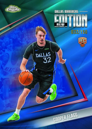 2025-26 Topps Chrome Update Series Basketball New Edition Blue Refractor Cooper Flagg MOCK UP 2025-26 Topps Chrome Update Series Basketball New Edition Blue Refractor Cooper Flagg MOCK UP