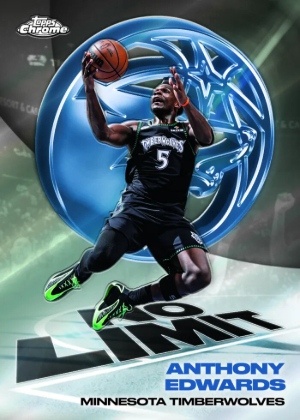 2025-26 Topps Chrome Update Series Basketball No Limit Anthony Edwards MOCK UP 2025-26 Topps Chrome Update Series Basketball No Limit Anthony Edwards MOCK UP
