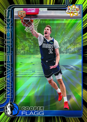 2025-26 Topps Chrome Update Series Basketball Radiating Rookies Cooper Flagg MOCK UP 2025-26 Topps Chrome Update Series Basketball Radiating Rookies Cooper Flagg MOCK UP