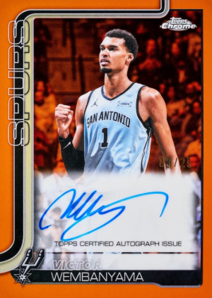 2025-26 Topps Chrome Update Series Basketball Topps Chrome Auto Orange Refractor Victor Wembanyama MOCK UP 2025-26 Topps Chrome Update Series Basketball Topps Chrome Auto Orange Refractor Victor Wembanyama MOCK UP