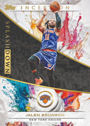 2025-26 Topps Inception Basketball Splashdown Jalen Brunson MOCK UP 2025-26 Topps Inception Basketball Splashdown Jalen Brunson MOCK UP