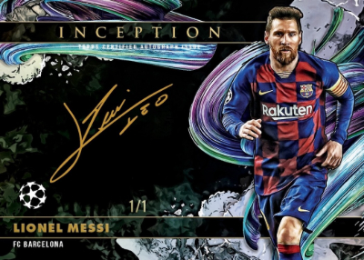 2025-26 Topps Inception UEFA Club Competitions Soccer Silver Signings Auto Gold Ink Lionel Messi MOCK UP 2025-26 Topps Inception UEFA Club Competitions Soccer Silver Signings Auto Gold Ink Lionel Messi MOCK UP