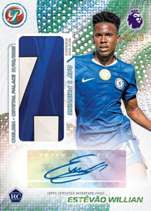 2025-26 Topps Pristine Premier League Soccer Day 1 Auto Relics Estevao Willian MOCK UP 2025-26 Topps Pristine Premier League Soccer Day 1 Auto Relics Estevao Willian MOCK UP