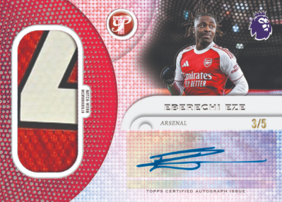 2025-26 Topps Pristine Premier League Soccer Pristine From The Pitch Eberechi Eze MOCK UP 2025-26 Topps Pristine Premier League Soccer Pristine From The Pitch Eberechi Eze MOCK UP