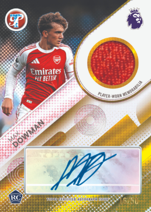 2025-26 Topps Pristine Premier League Soccer Pristine Pieces Auto Relics Max Dowman MOCK UP 2025-26 Topps Pristine Premier League Soccer Pristine Pieces Auto Relics Max Dowman MOCK UP