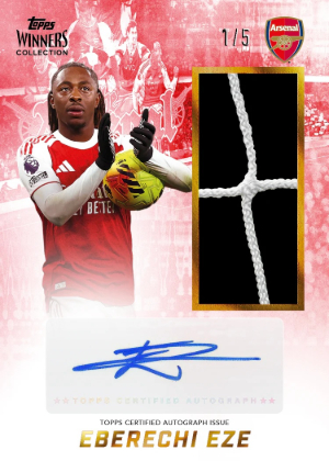 2025-26 Topps Winners Collection Arsenal Soccer Auto Net Relics Eberechi Eze MOCK UP 2025-26 Topps Winners Collection Arsenal Soccer Auto Net Relics Eberechi Eze MOCK UP