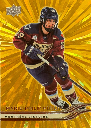 2025-26 Upper Deck PWHL Base Gold Outburst Marie-Philip Poulin 2025-26 Upper Deck PWHL Base Gold Outburst Marie-Philip Poulin