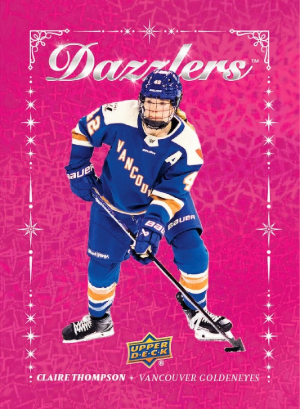 2025-26 Upper Deck PWHL Dazzlers Pink Claire Thompson MOCK UP 2025-26 Upper Deck PWHL Dazzlers Pink Claire Thompson MOCK UP