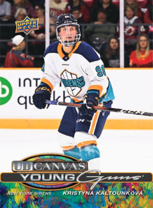 2025-26 Upper Deck PWHL UD Canvas Young Guns Kristyna Kaltounkova MOCK UP 2025-26 Upper Deck PWHL UD Canvas Young Guns Kristyna Kaltounkova MOCK UP