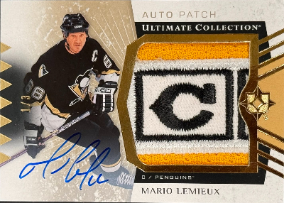 2025-26 Upper Deck Ultimate Collection Hockey Base Jumbo Patch Auto Legends Mario Lemieux 2025-26 Upper Deck Ultimate Collection Hockey Base Jumbo Patch Auto Legends Mario Lemieux
