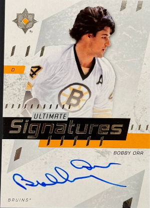 2025-26 Upper Deck Ultimate Collection Hockey Ultimate Signatures Bobby Orr 2025-26 Upper Deck Ultimate Collection Hockey Ultimate Signatures Bobby Orr
