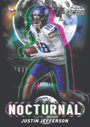 2025 Topps Chrome Black Football Nocturnal Justin Jefferson MOCK UP 2025 Topps Chrome Black Football Nocturnal Justin Jefferson MOCK UP