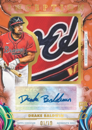 2025 Topps Inception Baseball Inception Auto Jumbo Patch Orange Drake Baldwin MOCK UP 2025 Topps Inception Baseball Inception Auto Jumbo Patch Orange Drake Baldwin MOCK UP