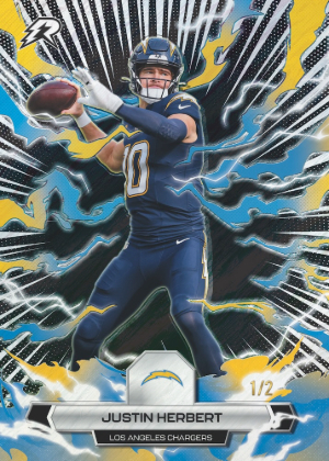 2025 Topps Resurgence Football Base Black Static Refractor Justin Herbert MOCK UP 2025 Topps Resurgence Football Base Black Static Refractor Justin Herbert MOCK UP