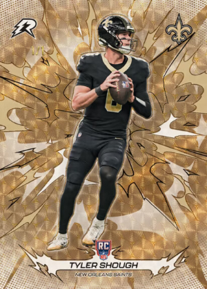 2025 Topps Resurgence Football Base Rookie SuperFraactor Tyler Shough MOCK UP 2025 Topps Resurgence Football Base Rookie SuperFractor Tyler Shough MOCK UP