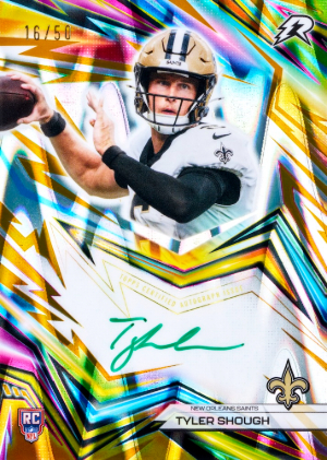 2025 Topps Resurgence Football Neon Initiates Green Ink Tyler Shough MOCK UP 2025 Topps Resurgence Football Neon Initiates Green Ink Tyler Shough MOCK UP