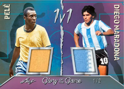 2026 Leaf Glory of the Game Soccer 1v1 Memorabilia Pele, Diego Maradona MOCK UP 2026 Leaf Glory of the Game Soccer 1v1 Memorabilia Pele, Diego Maradona MOCK UP