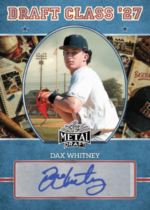 2026 Leaf Metal Draft Baseball Draft Class 27 Dax Whitney MOCK UP