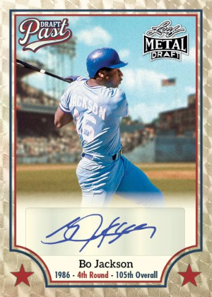 2026 Leaf Metal Draft Baseball Draft Past Bo Jackson MOCK UP