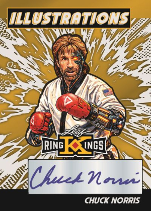 2026 Leaf Metal Ring Kings Illustrations Auto Chuck Norris MOCK UP 2026 Leaf Metal Ring Kings Illustrations Auto Chuck Norris MOCK UP