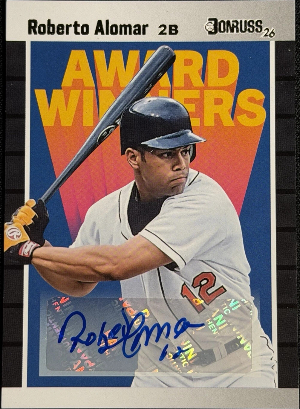 2026 Panini Decades 90s Pop Culture Multi-Sport Award Winners Auto Roberto Alomar 2026 Panini Decades 90s Pop Culture Multi-Sport Award Winners Auto Roberto Alomar