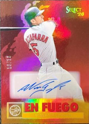 2026 Panini Decades 90s Pop Culture Multi-Sport En Fuego Auto Nomar Garciapara 2026 Panini Decades 90s Pop Culture Multi-Sport En Fuego Auto Nomar Garciapara