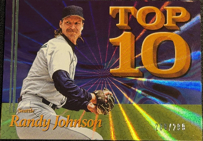 2026 Panini Decades 90s Pop Culture Multi-Sport Top 10 Yellow Randy Johnson 2026 Panini Decades 90s Pop Culture Multi-Sport Top 10 Yellow Randy Johnson