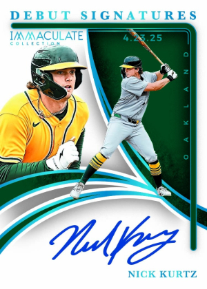 2026 Panini Immaculate Collection Baseball Immaculate Debut Signatures Nick Kurtz MOCK UP 2026 Panini Immaculate Collection Baseball Immaculate Debut Signatures Nick Kurtz MOCK UP