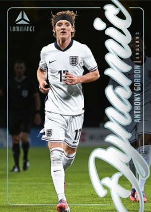 2026 Panini Luminance England Soccer Dynamic Anthony Gordon MOCK UP