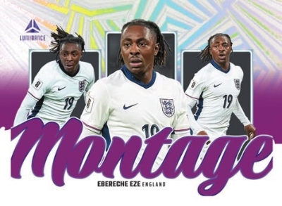 2026 Panini Luminance England Soccer Montage Ebereche Eze MOCK UP