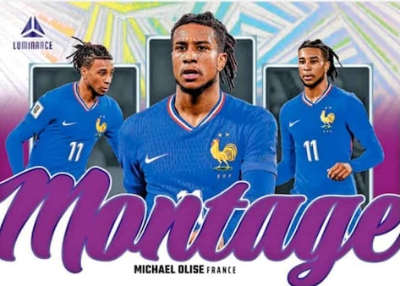 2026 Panini Luminance France Soccer Montage Vivid Olise MOCK UP