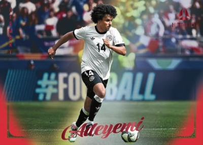 2026 Panini Luminance Germany Soccer Base Horizontal Magenta Karim Adeyemi MOCK UP