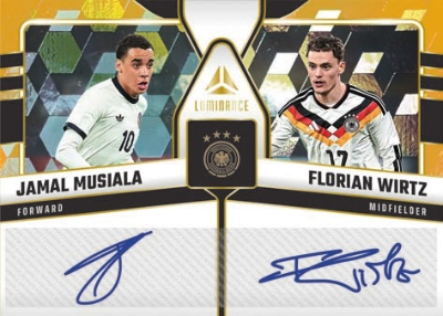 2026 Panini Luminance Germany Soccer Dual Auto Gold Musiala Wirtz MOCK UP