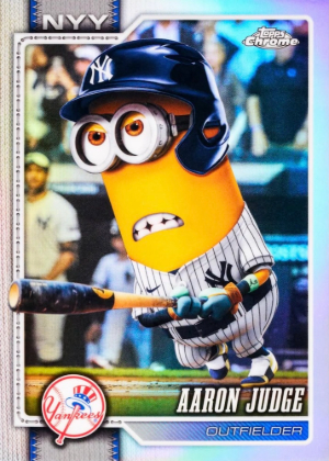 2026 Topps Chrome Baseball Base Minions Variations Aaron Judge MOCK UP 2026 Topps Chrome Baseball Base Minions Variations Aaron Judge MOCK UP