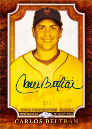 2026 Topps Chrome Baseball Class of 2026 Cooperstown Calls Auto SuperFractor Carlos Beltran MOCK UP 2026 Topps Chrome Baseball Class of 2026 Cooperstown Calls Auto SuperFractor Carlos Beltran MOCK UP