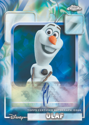 2026 Topps Chrome Sapphire Disney Authentic Auto Sapphire Josh Gad as Olaf MOCK UP 2026 Topps Chrome Sapphire Disney Authentic Auto Sapphire Josh Gad as Olaf MOCK UP