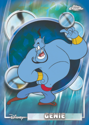 2026 Topps Chrome Sapphire Disney Base Sapphire Genie MOCK UP 2026 Topps Chrome Sapphire Disney Base Sapphire Genie MOCK UP