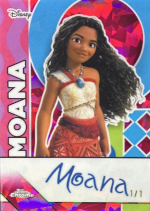 2026 Topps Chrome Sapphire Disney Facsimile Auto Sapphire Padparadscha Moana 2026 Topps Chrome Sapphire Disney Facsimile Auto Sapphire Padparadscha Moana