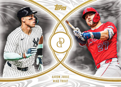 2026 Topps Dynamic Duals Baseball Base Aaron Judge, Mike Trout MOCK UP 2026 Topps Dynamic Duals Baseball Base Aaron Judge, Mike Trout MOCK UP
