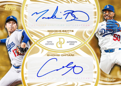 2026 Topps Dynamic Duals Baseball Base Dual Auto Mookie Betts, Shohei Ohtani MOCK UP 2026 Topps Dynamic Duals Baseball Base Dual Auto Mookie Betts, Shohei Ohtani MOCK UP