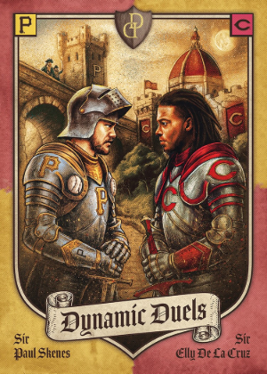 2026 Topps Dynamic Duals Baseball Dynamic Duels Paul Skenes, Elly De La Cruz MOCK UP 2026 Topps Dynamic Duals Baseball Dynamic Duels Paul Skenes, Elly De La Cruz MOCK UP