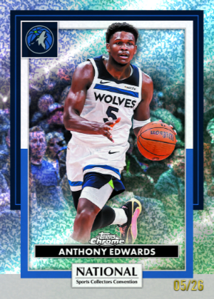 2026 Topps NSCC Base Chrome NBA NSCC Annual Refractor Anthony Edwards MOCK UP 2026 Topps NSCC Base Chrome NBA NSCC Annual Refractor Anthony Edwards MOCK UP