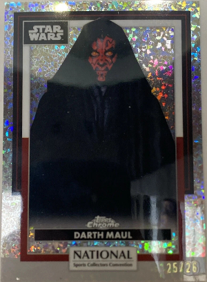 2026 Topps NSCC Base Chrome Star Wars NSCC Annual Refractor Darth Maul 2026 Topps NSCC Base Chrome Star Wars NSCC Annual Refractor Darth Maul