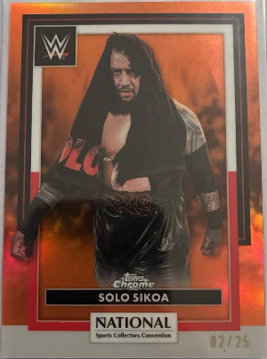 2026 Topps NSCC Base Chrome WWE NSCC Refractor Orange Solo Sikoa 2026 Topps NSCC Base Chrome WWE NSCC Refractor Orange Solo Sikoa
