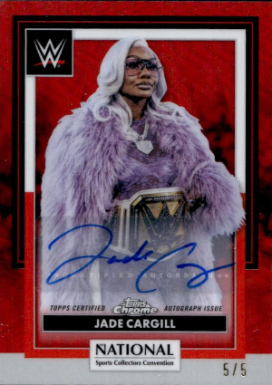 2026 Topps NSCC Chrome WWE NSCC Red Refractor Auto Jade Cargill 2026 Topps NSCC Chrome WWE NSCC Red Refractor Auto Jade Cargill