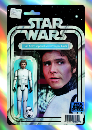 2026 Topps Star Wars Galaxy Chrome ComicFractor Han Solo MOCK UP