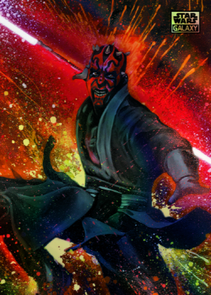 2026 Topps Star Wars Galaxy Chrome Force Energy Darth Maul MOCK UP