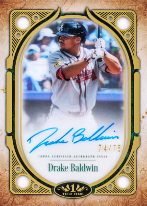 2026 Topps Tier One Baseball Clearly Perfect Auto Drake Baldwin MOCK UP