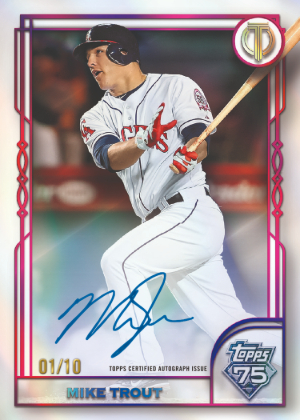 2026 Topps Tribute Baseball Tribute to Topps Auto Mike Trout MOCK UP 2026 Topps Tribute Baseball Tribute to Topps Auto Mike Trout MOCK UP